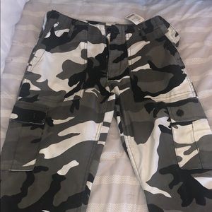 Black camp pants